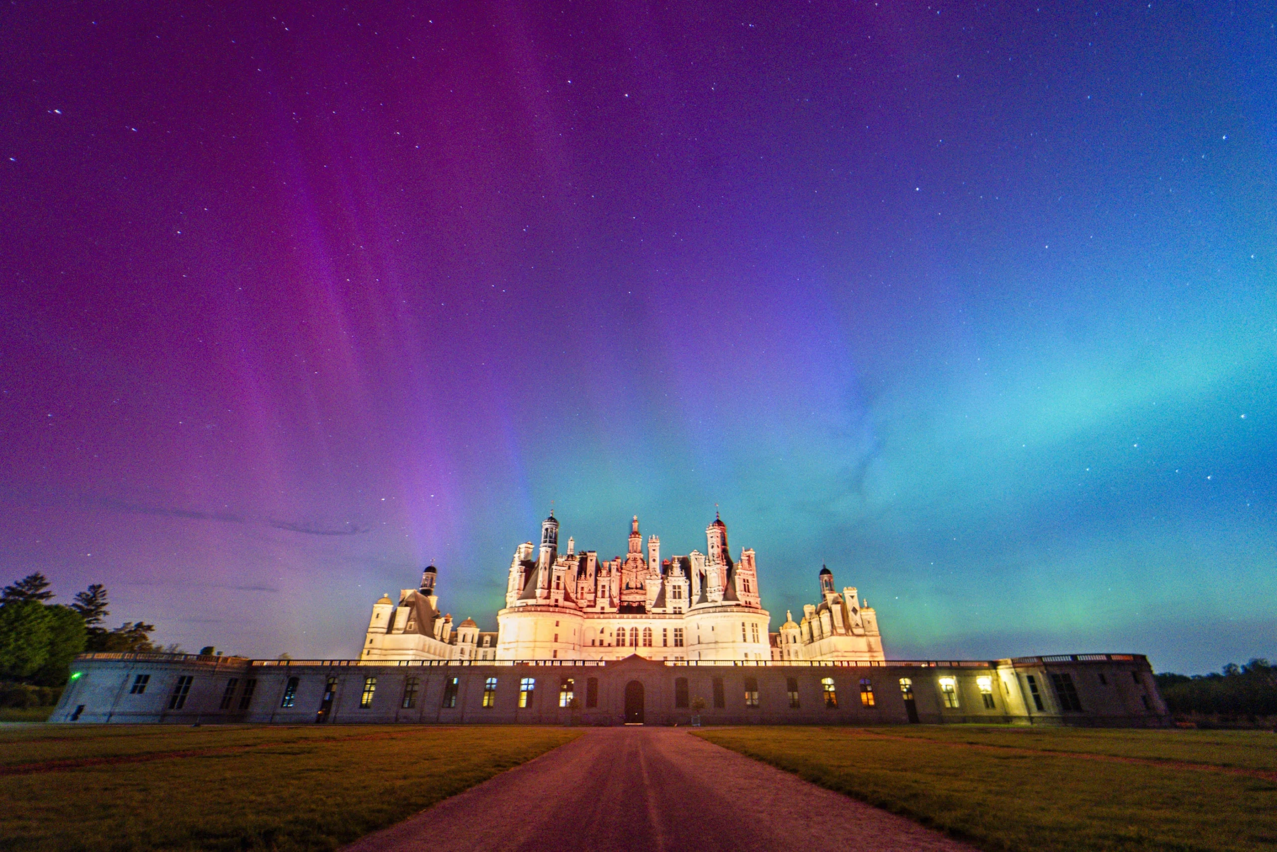 Aurores boréales à Chambord